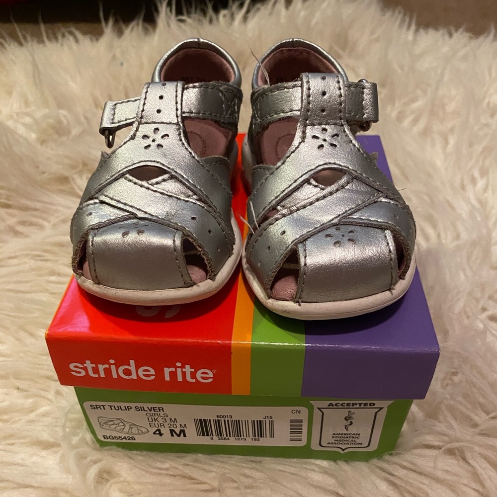 Silver Stride Rite Toddler Sandal with Box